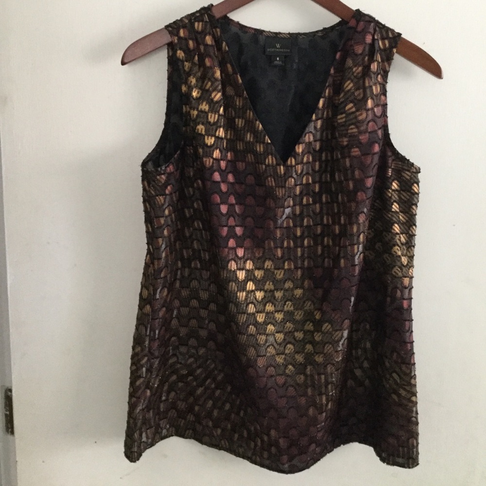 Worthington Sleeveless multi tonal top